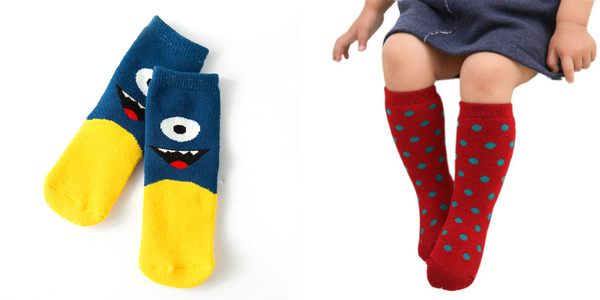 cartoon child tube sock